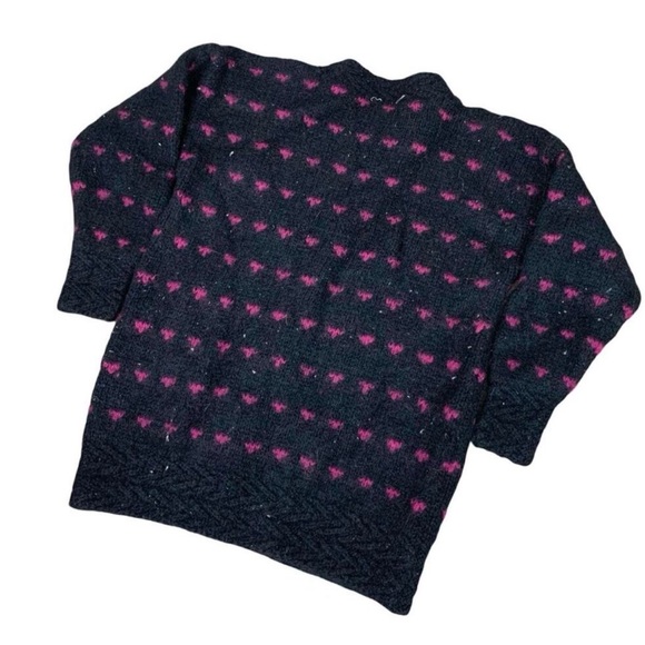 Vintage Handknit Wool Sweater Size M - Picture 5 of 6